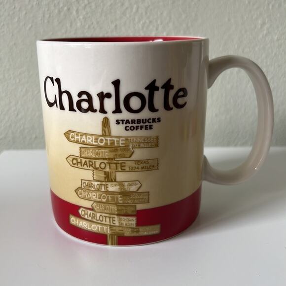 Starbucks Charlotte North Carolina USA Global Icon Series Mug Cup 16oz - Picture 1 of 4